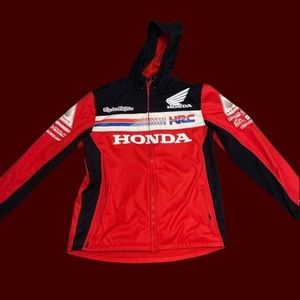 Troy Lee designs red Honda jacket. Size small.